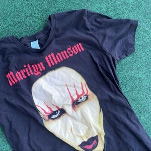 Marilyn Manson face 2000 shirt